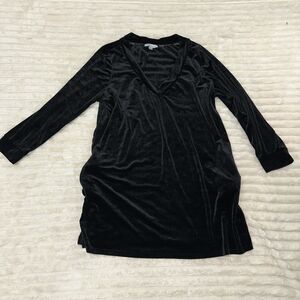 Nicole Miller Black Long Sleeves Pullover Dress Size 1X